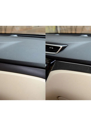 Carbon Fiber Passenger Dashboard Cover Trim For Nissan Rogue 2014-2016
