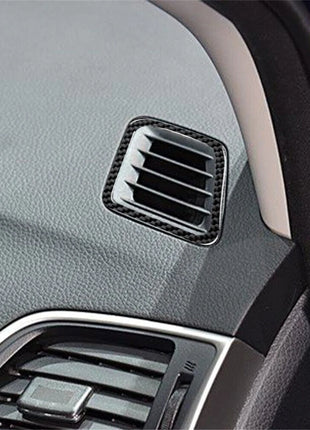 Carbon Fiber Front Defogger Air Outlet Frame Trim For Nissan Sentra 2013-2019