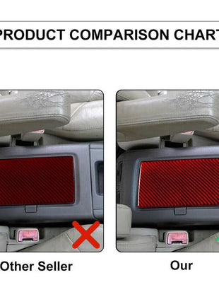 Red Carbon Fiber Interior Center Cupholder Cover Trim For Lexus RX300 1998-2003