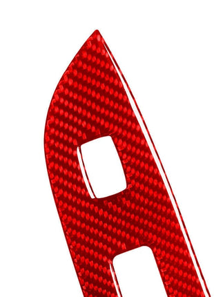 4Pcs Red Carbon Fiber Window Lift Control Trim For LEXUS RX330 RX350 2004-2009