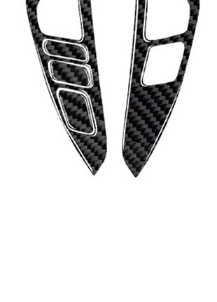 Carbon Fiber Steering Wheel Button Cover Trim For Nissan Sentra 2013-2019 Type A