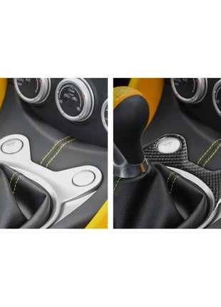Carbon Fiber Inner Upper Gear Shift Panel Cover Trim For 2009-2020 Nissan 370z