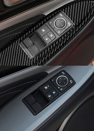 Carbon Fiber Door Window Control Cover Trim For Lexus RC300 350 200T 2015-2020