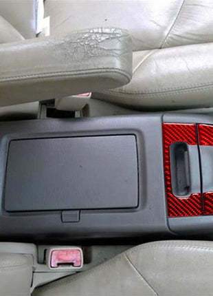 Red Carbon Fiber Interior Ashtray Cover Trim Sticker For Lexus RX300 1998-2003