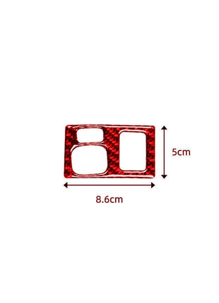 Carbon Fiber Interior Dim Light Control Cover Trim Red For Lexus CT200h 2011-17