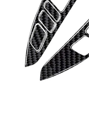 Carbon Fiber Steering Wheel Button Cover Trim For Nissan Sentra 2013-2019 Type A