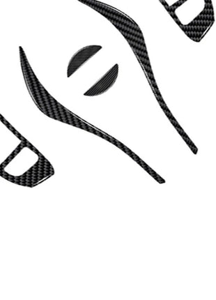 Carbon Fiber Steering Wheel Button Frame Cover Trim For Nissan Altima 2013-2015