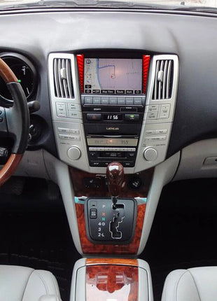 Red Carbon Fiber Navigation System Trim For LEXUS RX330 2004-2006 350 2006-2009