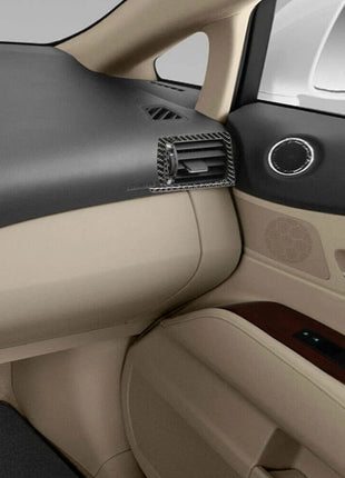 4x Carbon Fiber Side Air Vent Outlet Cover Trim For Lexus RX350 RX450h 2010-2012