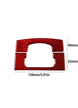 Red Carbon Fiber Interior Ashtray Cover Trim Sticker For Lexus RX300 1998-2003