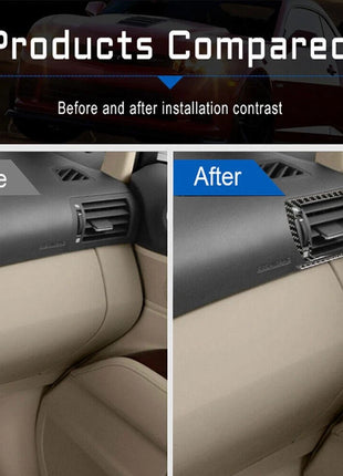 4x Carbon Fiber Side Air Vent Outlet Cover Trim For Lexus RX350 RX450h 2010-2012