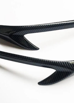 Carbon Fiber Style Rear Bumper Side Trim Cover For 2022-23 Lexus NX 250 350 350h