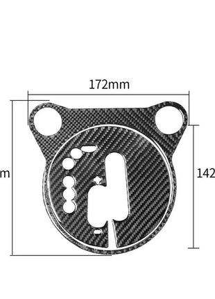 Gear Shifter Carbon Fiber Interior Panel Cover Trim For 2009-2020 Nissan 370Z