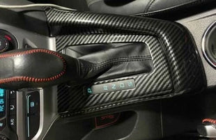 For Ford Focus  AT Carbon Fiber 2012-2014 Central Console Gear Shift Panel Trim