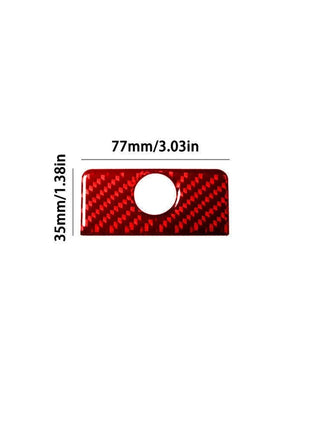 Red Carbon Fiber Interior Glove Box Handle Trim For Lexus RX330 350 2004-2009