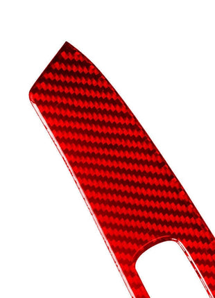 Red Carbon Fiber Rear Door Window Control Cover Trim For Nissan Altima 2019-2022