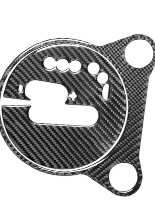 Gear Shifter Carbon Fiber Interior Panel Cover Trim For 2009-2020 Nissan 370Z