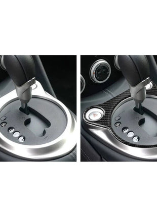 Carbon Fiber Interior Gear Shift Panel Cover Trim For 2009-2020 Nissan 370z