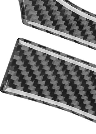 Carbon Fiber Steering Wheel Decorative Cover Trim For Lexus CT200h 2011-2017