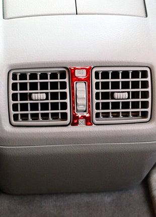 Red Carbon Fiber Rear Air Vent Control Cover Trim For Lexus RX330 350 2004-2009